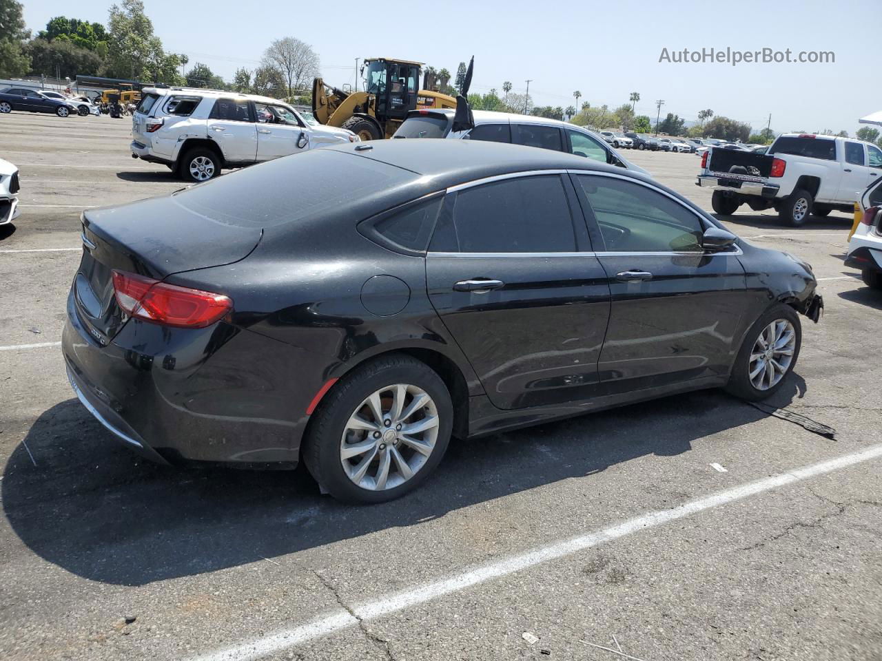 2015 Chrysler 200 C Black vin: 1C3CCCCBXFN583986