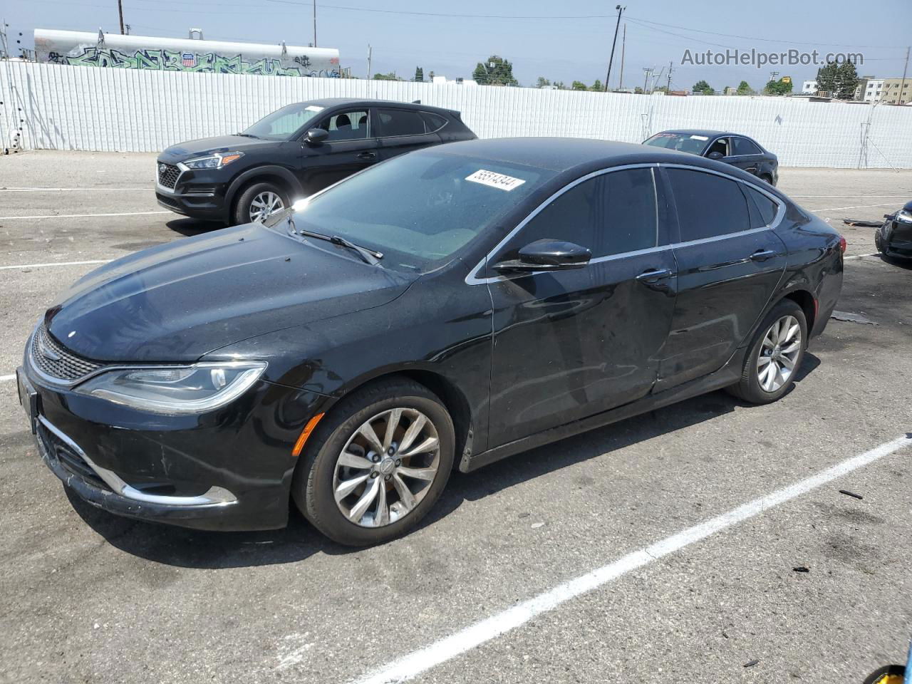 2015 Chrysler 200 C Black vin: 1C3CCCCBXFN583986