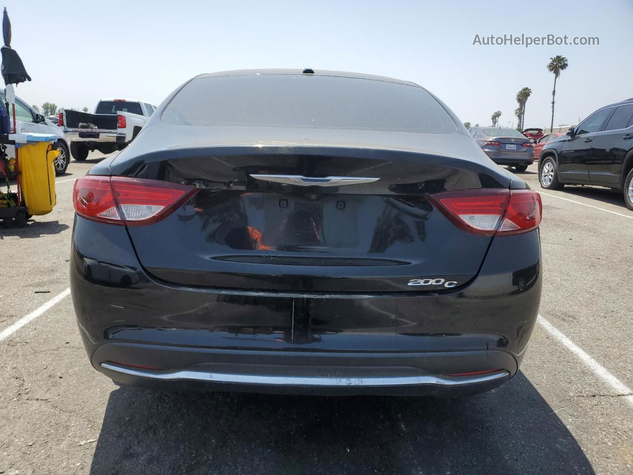 2015 Chrysler 200 C Black vin: 1C3CCCCBXFN583986