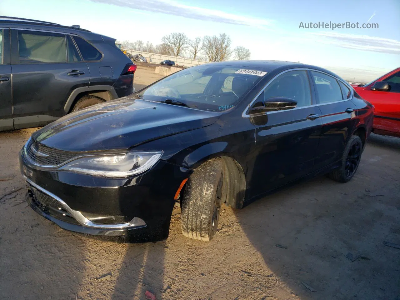 2015 Chrysler 200 C Black vin: 1C3CCCCBXFN672554