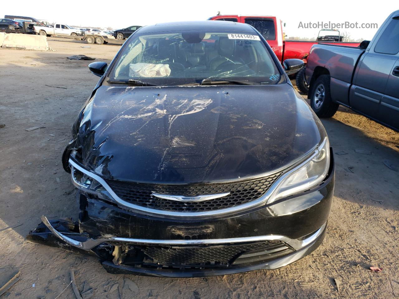 2015 Chrysler 200 C Черный vin: 1C3CCCCBXFN672554