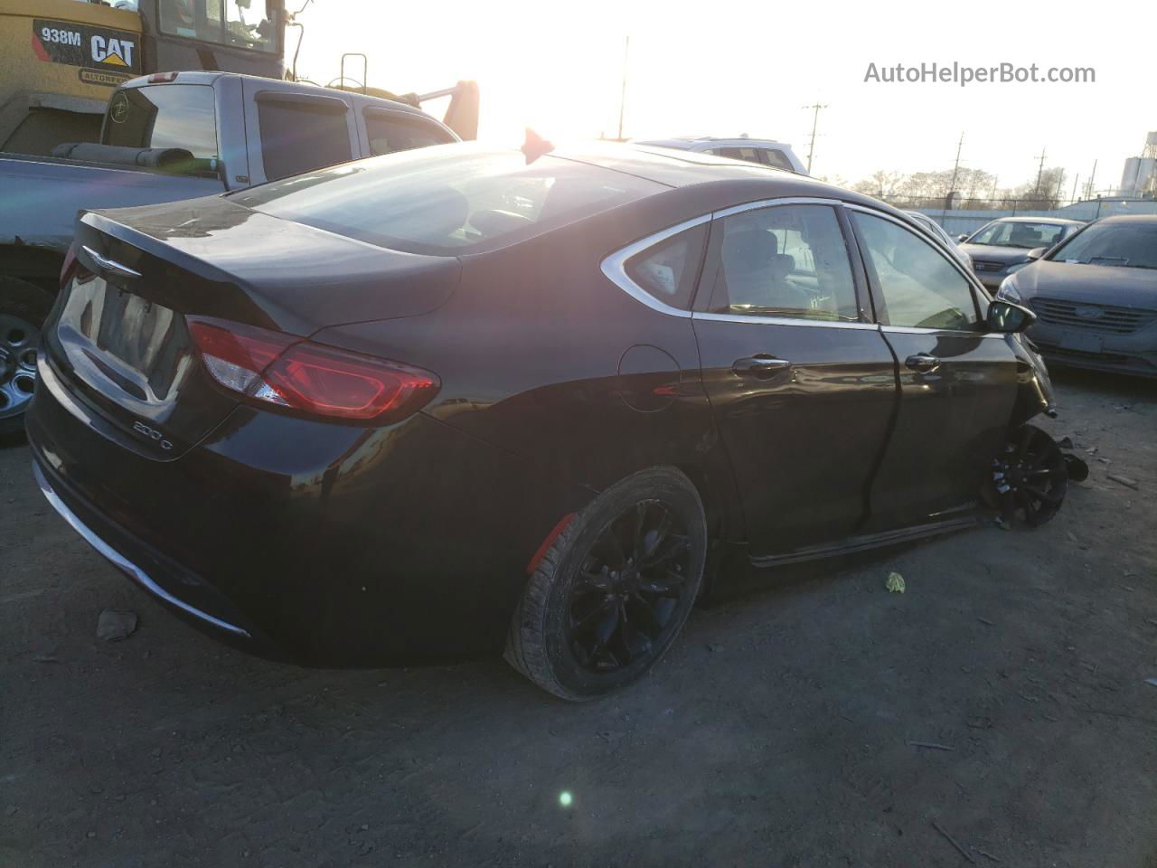 2015 Chrysler 200 C Black vin: 1C3CCCCBXFN672554