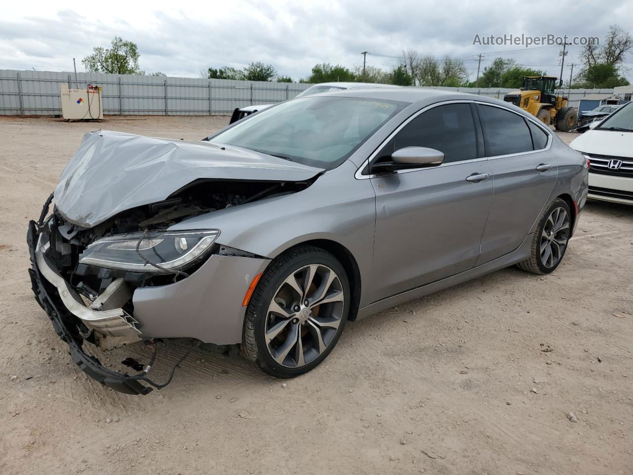 2015 Chrysler 200 C Gray vin: 1C3CCCCG1FN501378