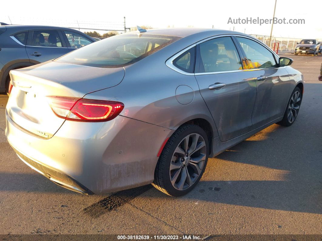 2015 Chrysler 200 C Silver vin: 1C3CCCCG1FN509688