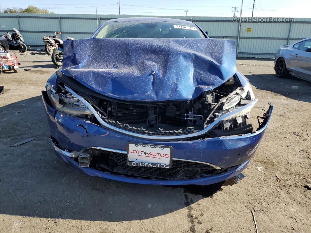 2016 Chrysler 200 C Blue vin: 1C3CCCCG2GN146951