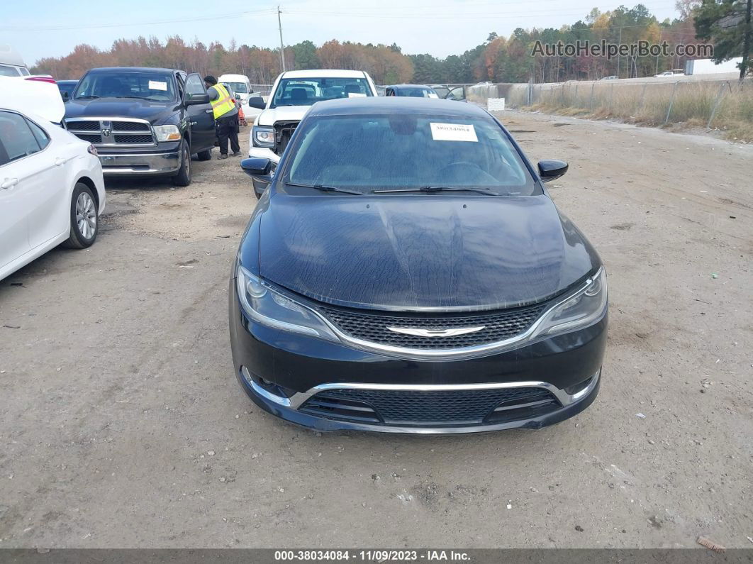 2015 Chrysler 200 C Black vin: 1C3CCCCG3FN517033