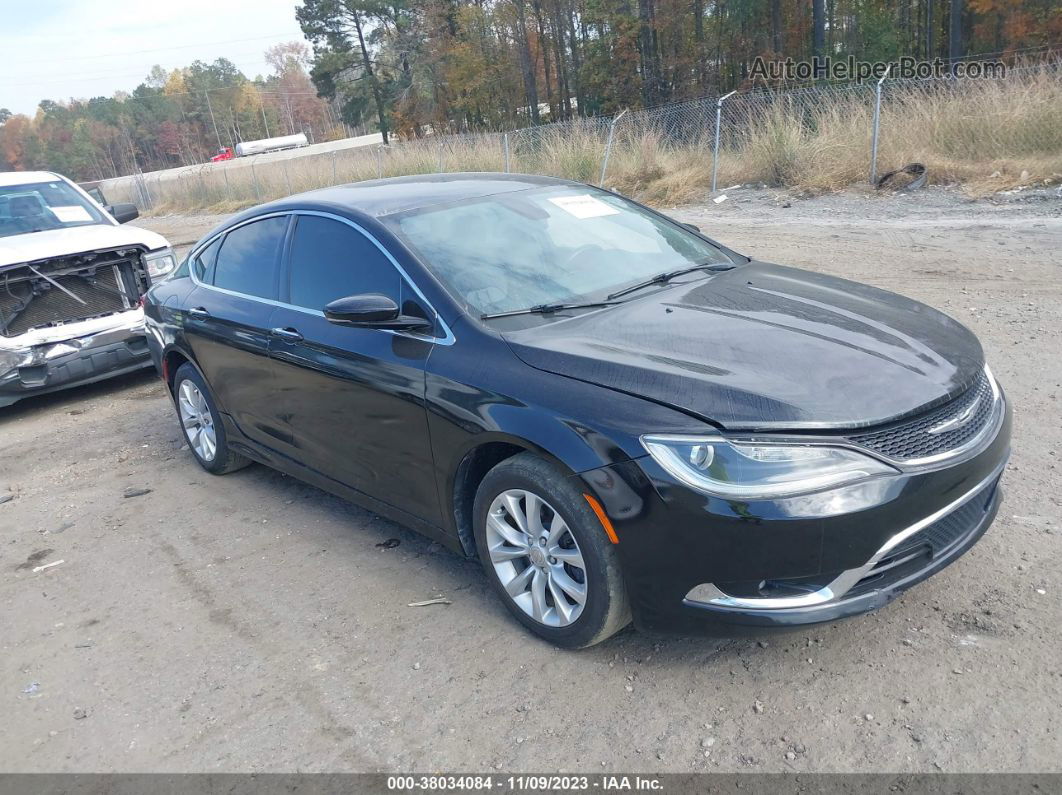 2015 Chrysler 200 C Black vin: 1C3CCCCG3FN517033