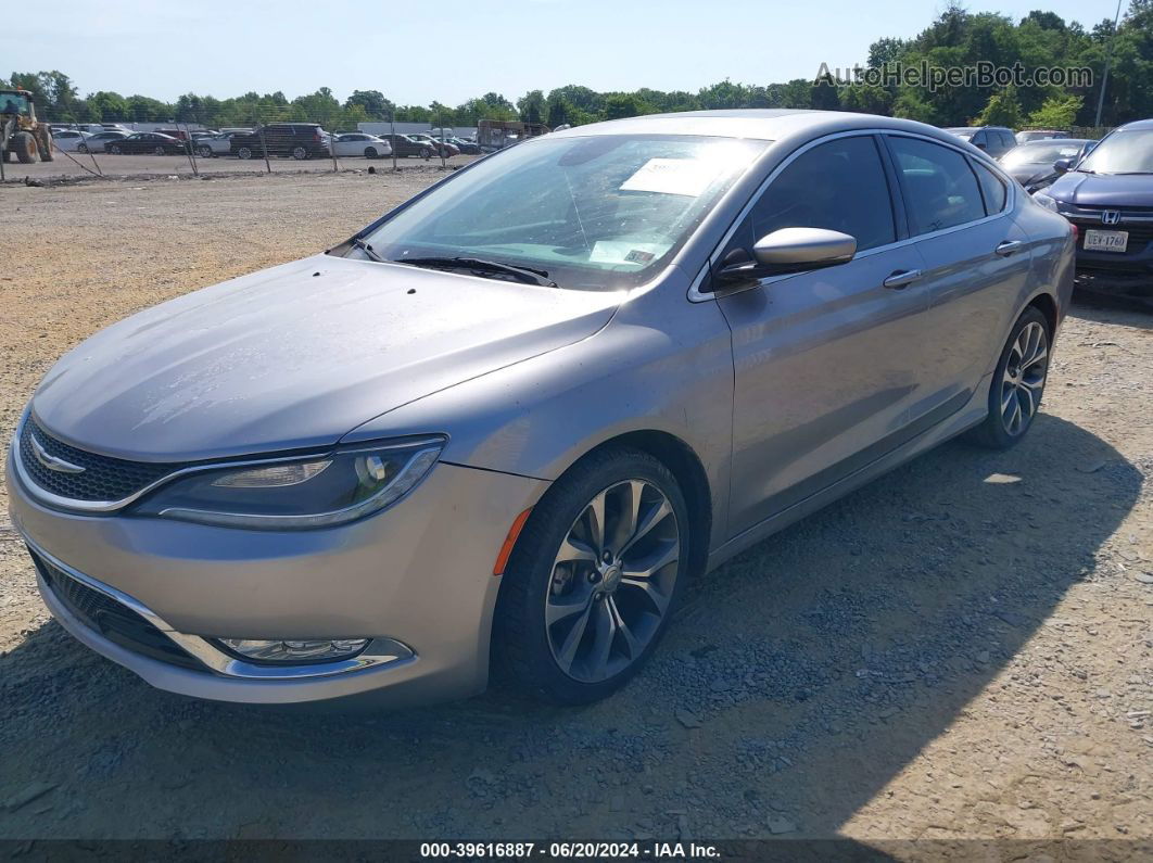 2016 Chrysler 200 C Silver vin: 1C3CCCCG3GN162429