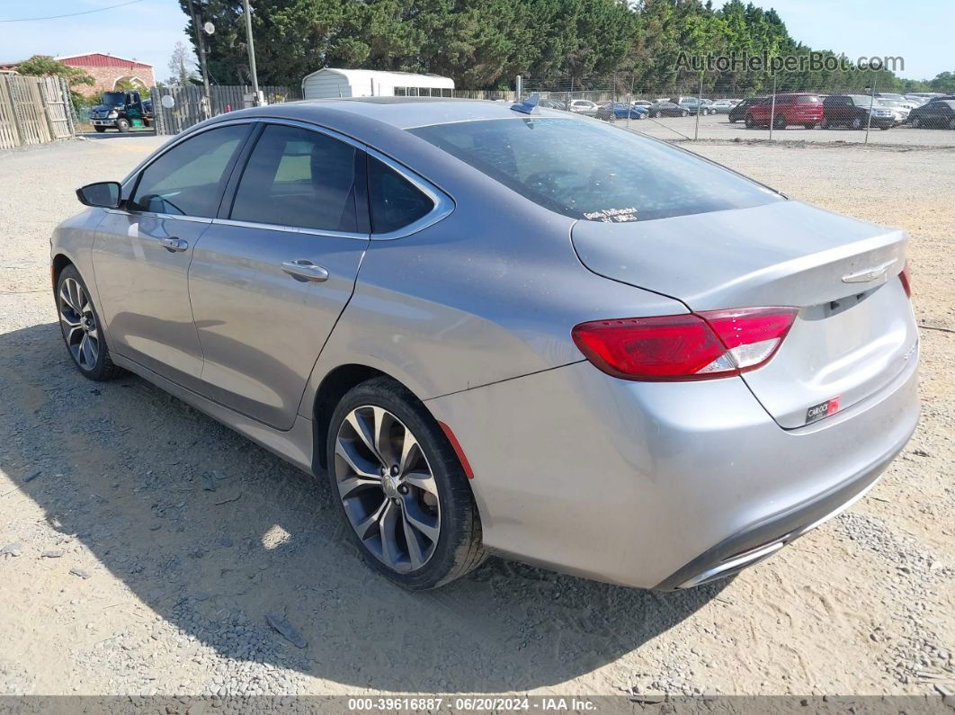 2016 Chrysler 200 C Silver vin: 1C3CCCCG3GN162429