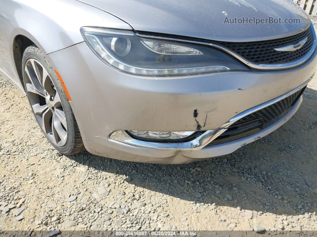 2016 Chrysler 200 C Silver vin: 1C3CCCCG3GN162429