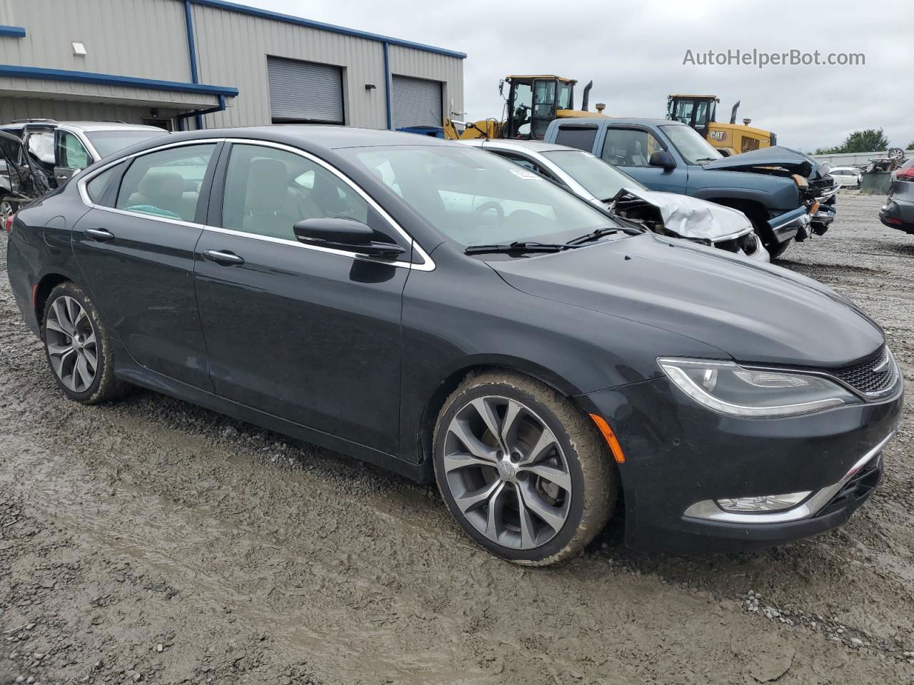 2015 Chrysler 200 C Black vin: 1C3CCCCG4FN565446