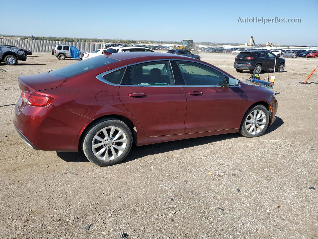 2015 Chrysler 200 C Red vin: 1C3CCCCG5FN572325