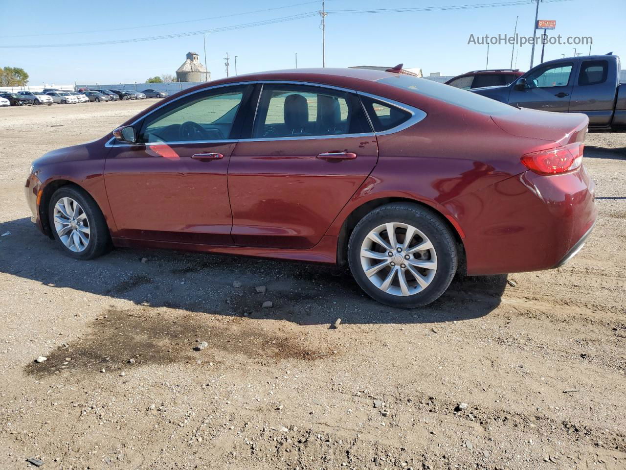 2015 Chrysler 200 C Red vin: 1C3CCCCG5FN572325