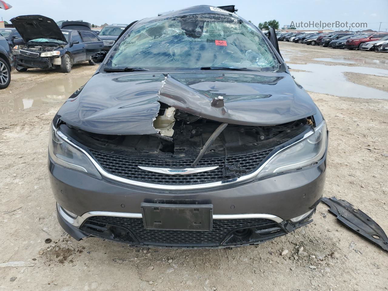 2015 Chrysler 200 C Серый vin: 1C3CCCCG5FN661568