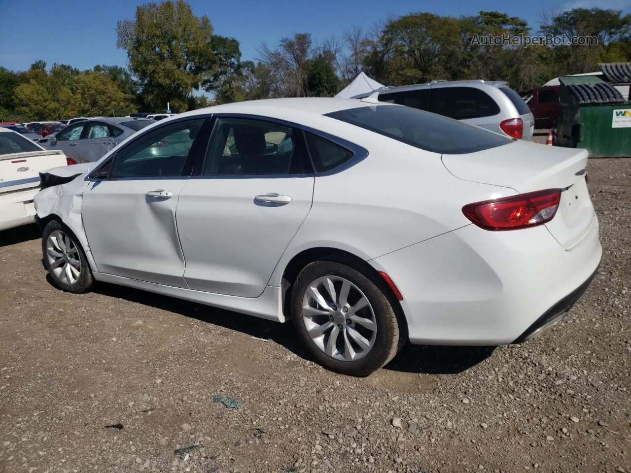 2015 Chrysler 200 C White vin: 1C3CCCCG6FN515518