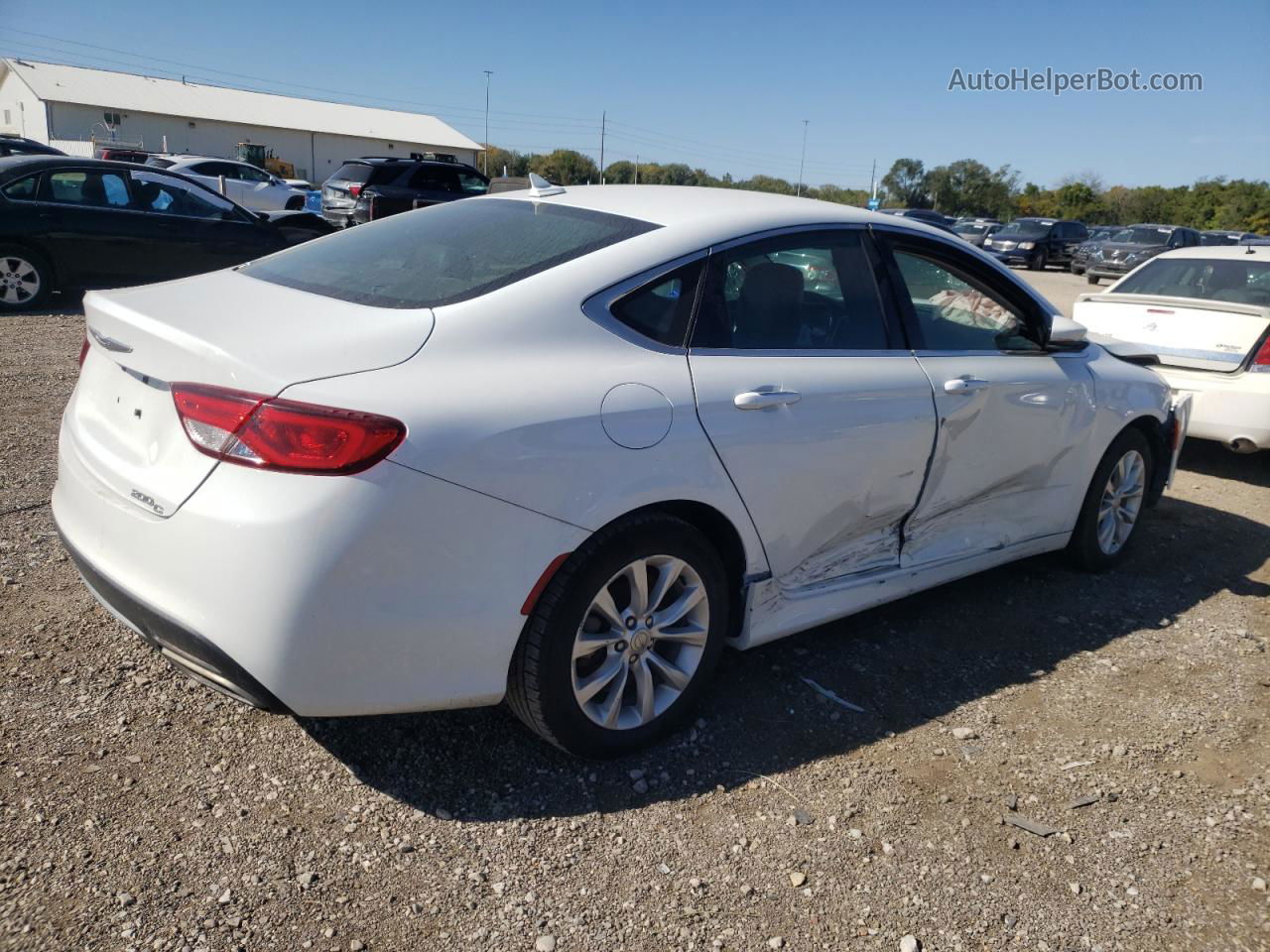 2015 Chrysler 200 C White vin: 1C3CCCCG6FN515518