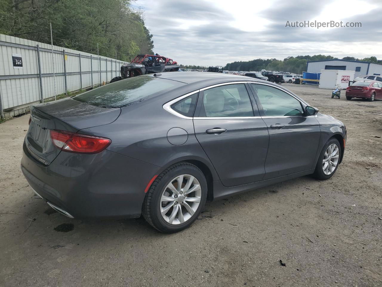 2015 Chrysler 200 C Gray vin: 1C3CCCCG6FN517382