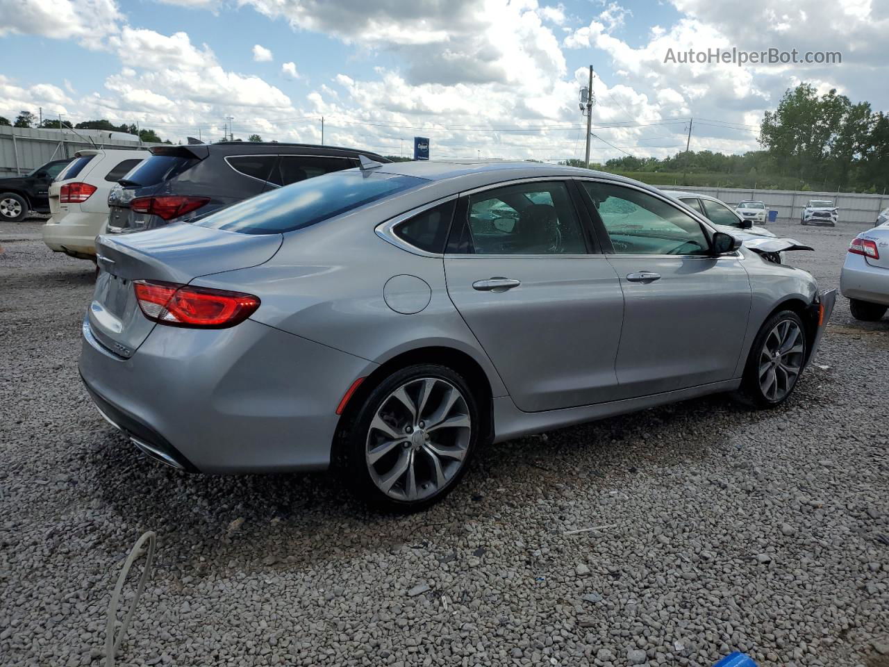 2016 Chrysler 200 C Серебряный vin: 1C3CCCCG6GN180374