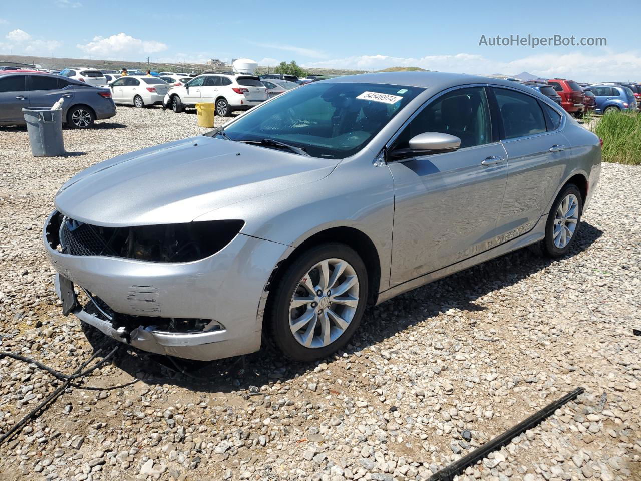 2015 Chrysler 200 C Серебряный vin: 1C3CCCCG7FN515155