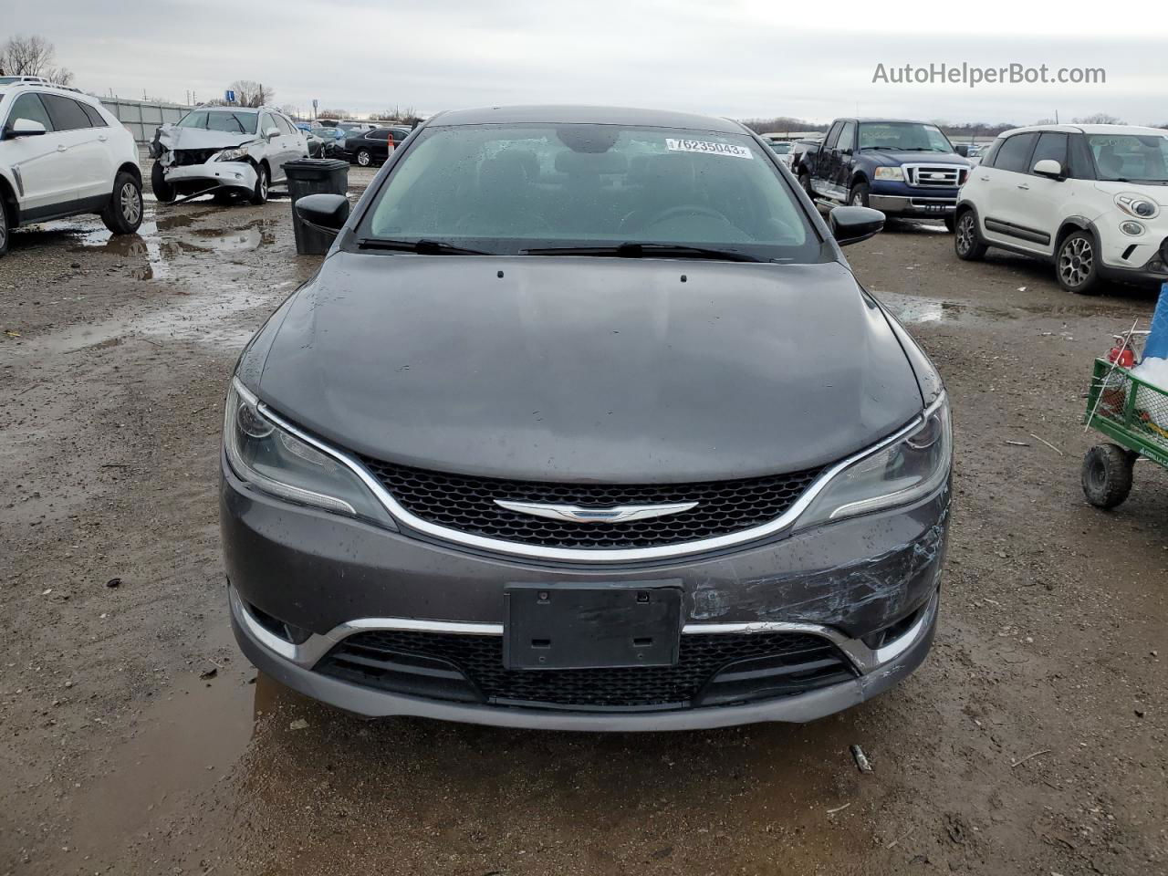 2015 Chrysler 200 C Угольный vin: 1C3CCCCG7FN580894