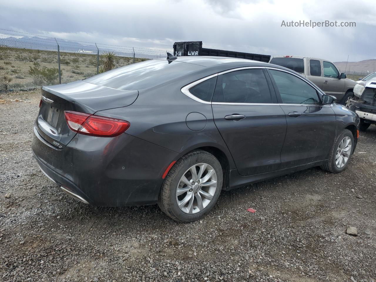 2015 Chrysler 200 C Gray vin: 1C3CCCCG7FN619869