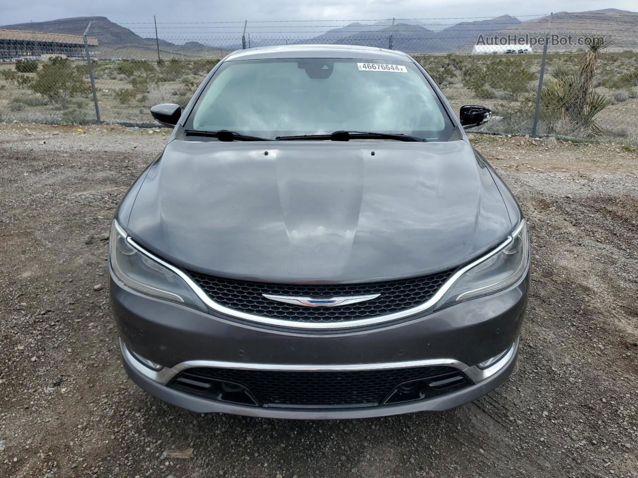 2015 Chrysler 200 C Gray vin: 1C3CCCCG7FN619869