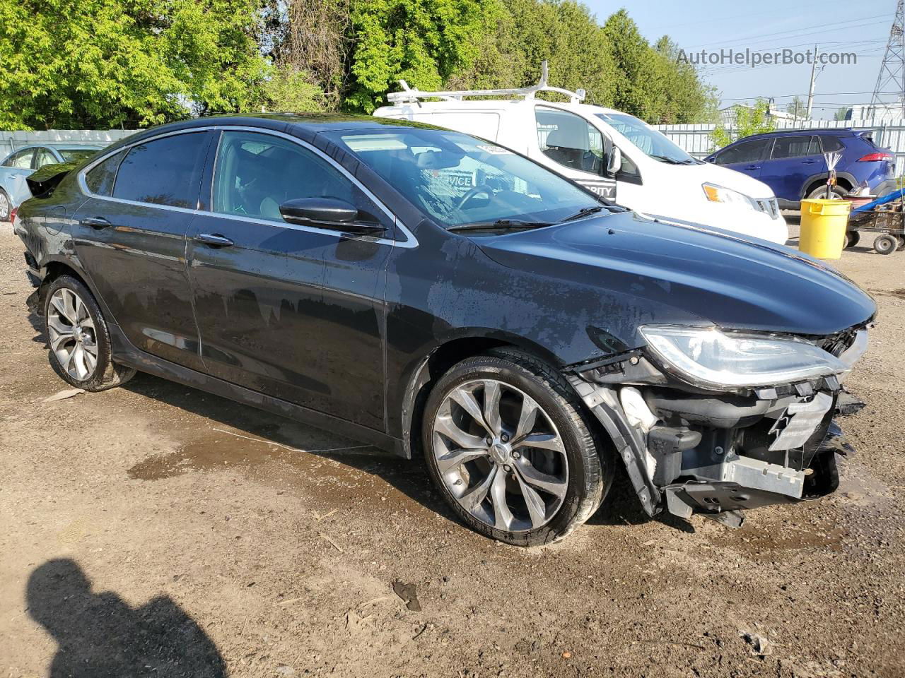 2015 Chrysler 200 C Black vin: 1C3CCCCG7FN727960