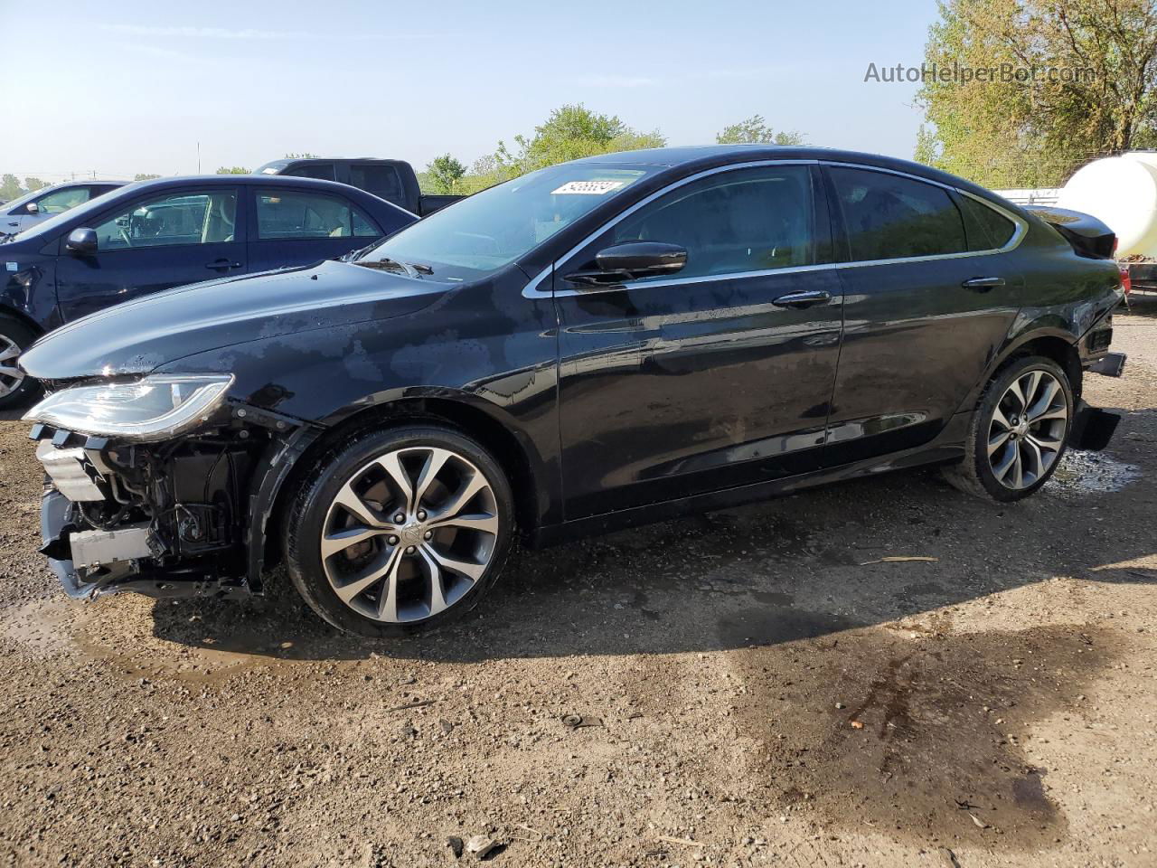 2015 Chrysler 200 C Black vin: 1C3CCCCG7FN727960