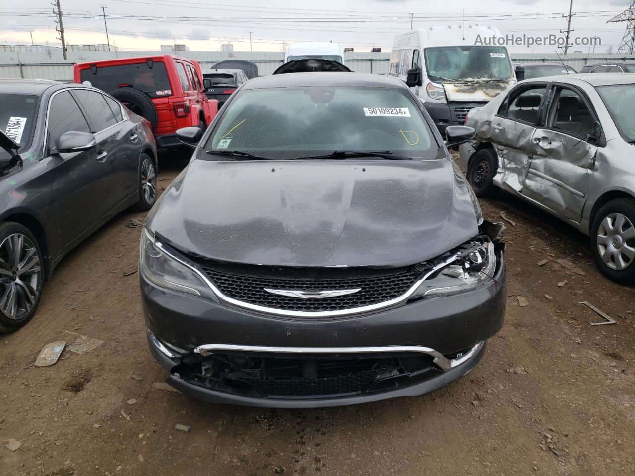 2015 Chrysler 200 C Угольный vin: 1C3CCCCG8FN510482