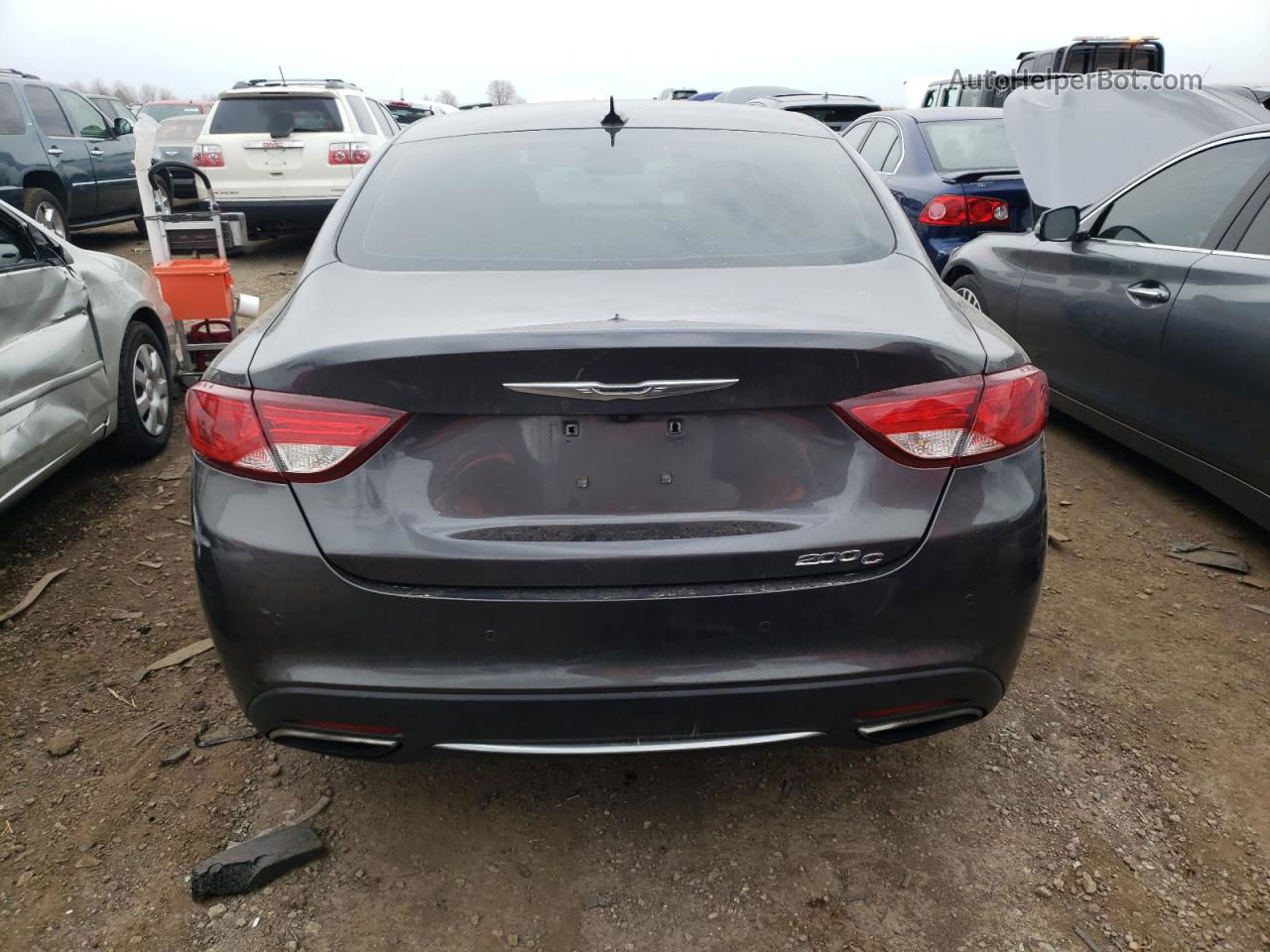 2015 Chrysler 200 C Charcoal vin: 1C3CCCCG8FN510482