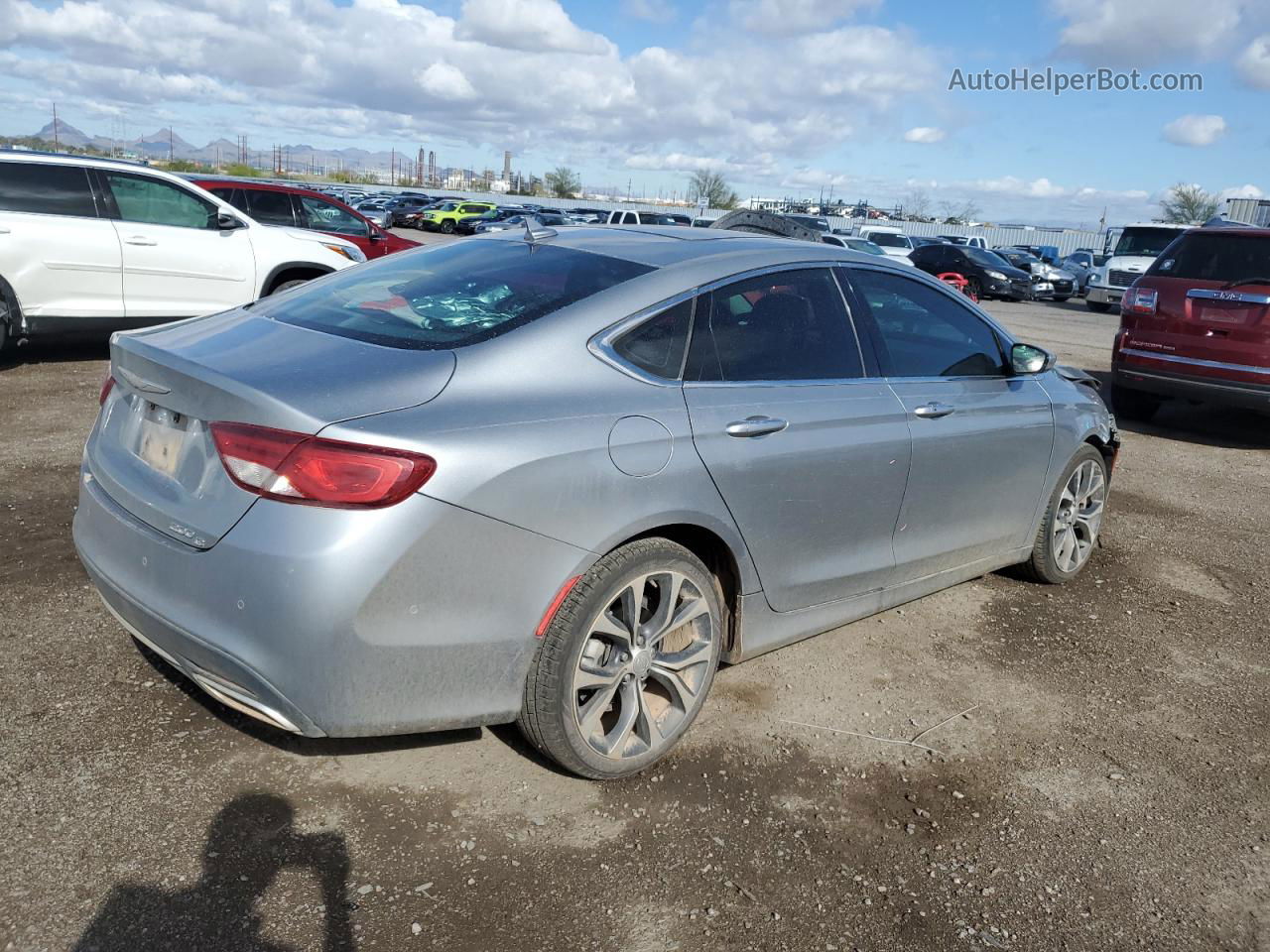 2015 Chrysler 200 C Серебряный vin: 1C3CCCCG8FN551310