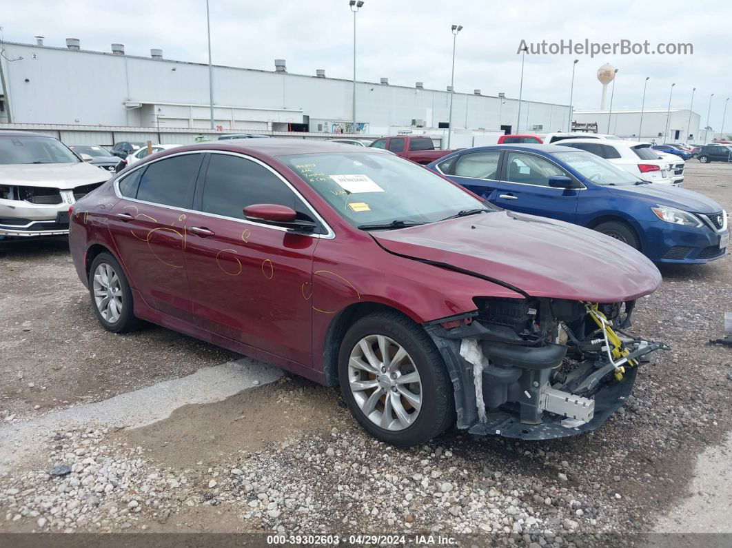 2016 Chrysler 200 C Maroon vin: 1C3CCCCG8GN162989