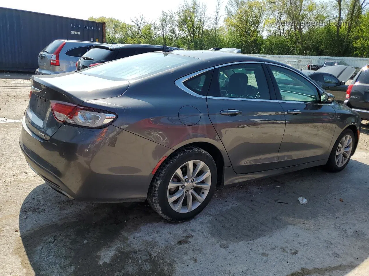 2015 Chrysler 200 C Gray vin: 1C3CCCCG9FN515433