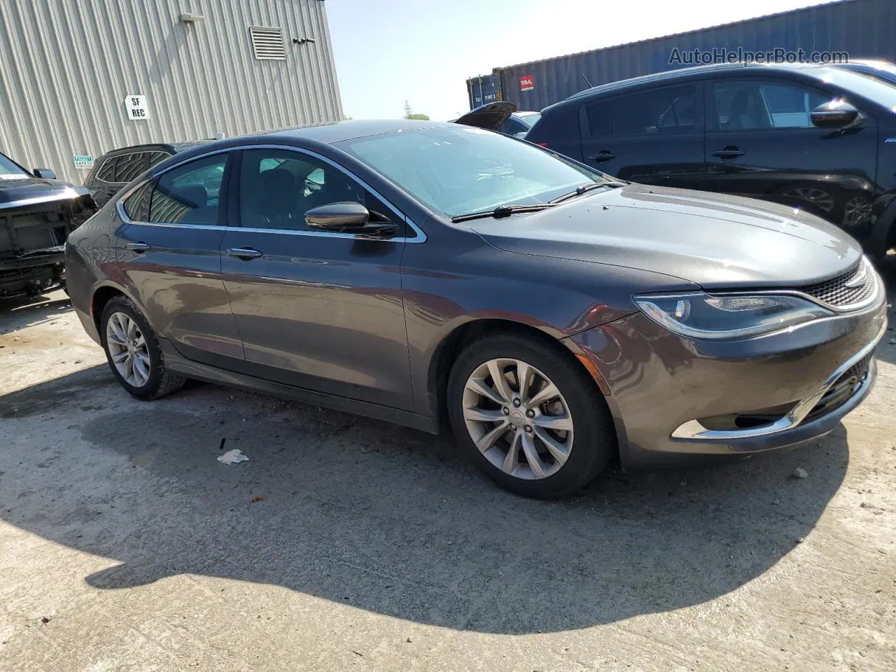 2015 Chrysler 200 C Gray vin: 1C3CCCCG9FN515433