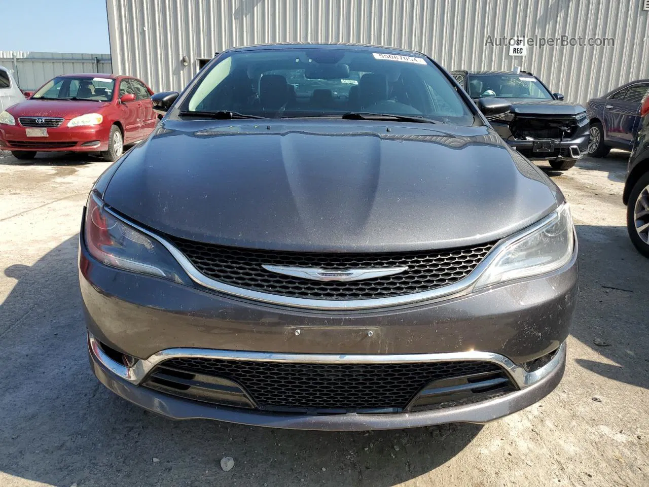 2015 Chrysler 200 C Gray vin: 1C3CCCCG9FN515433