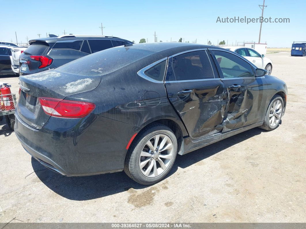 2015 Chrysler 200 C Black vin: 1C3CCCCG9FN581917