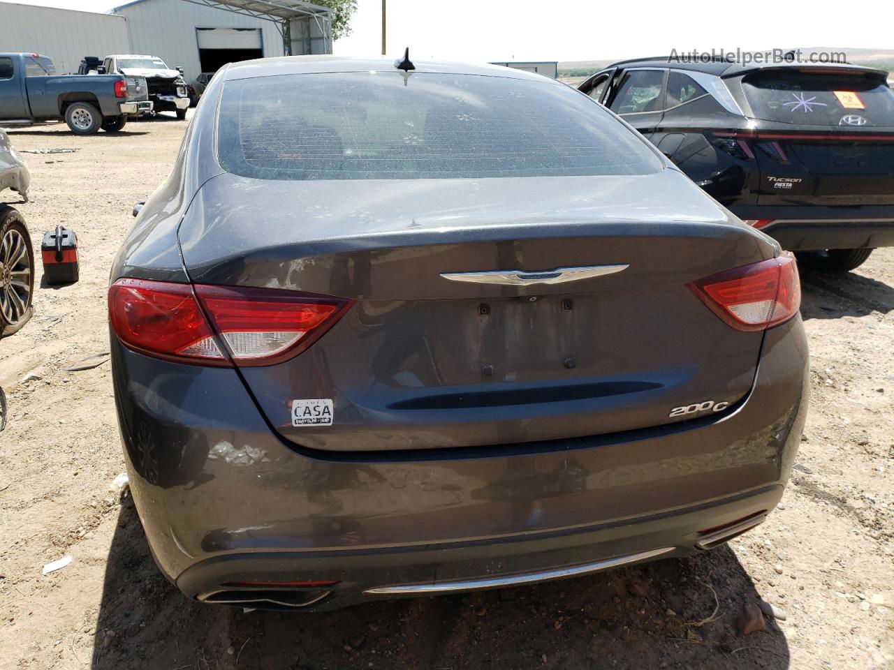 2015 Chrysler 200 C Угольный vin: 1C3CCCCG9FN606282