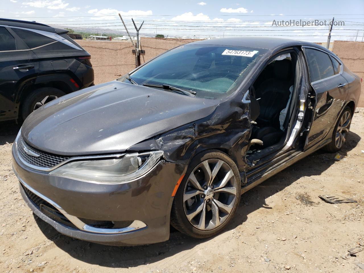 2015 Chrysler 200 C Charcoal vin: 1C3CCCCG9FN606282