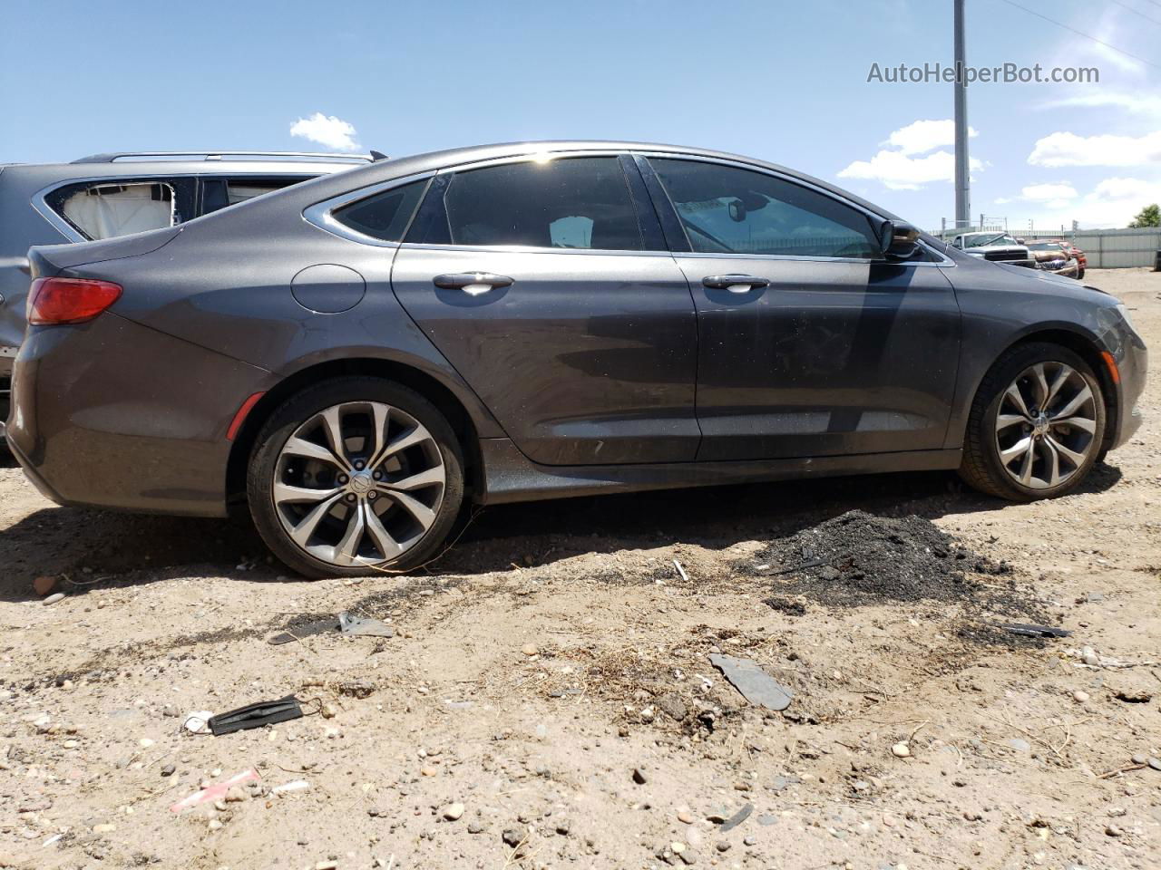 2015 Chrysler 200 C Charcoal vin: 1C3CCCCG9FN606282