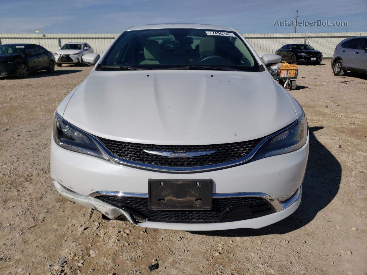 2015 Chrysler 200 C White vin: 1C3CCCCG9FN645602