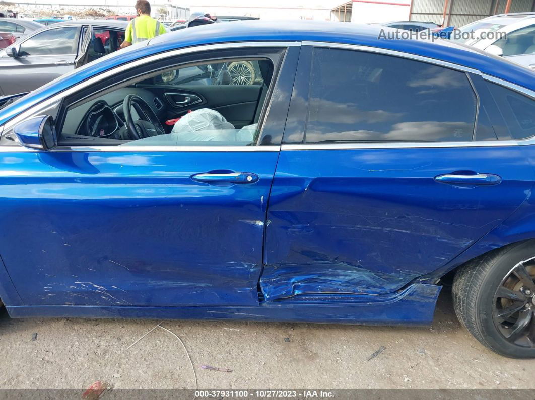 2015 Chrysler 200 C Blue vin: 1C3CCCCGXFN519507