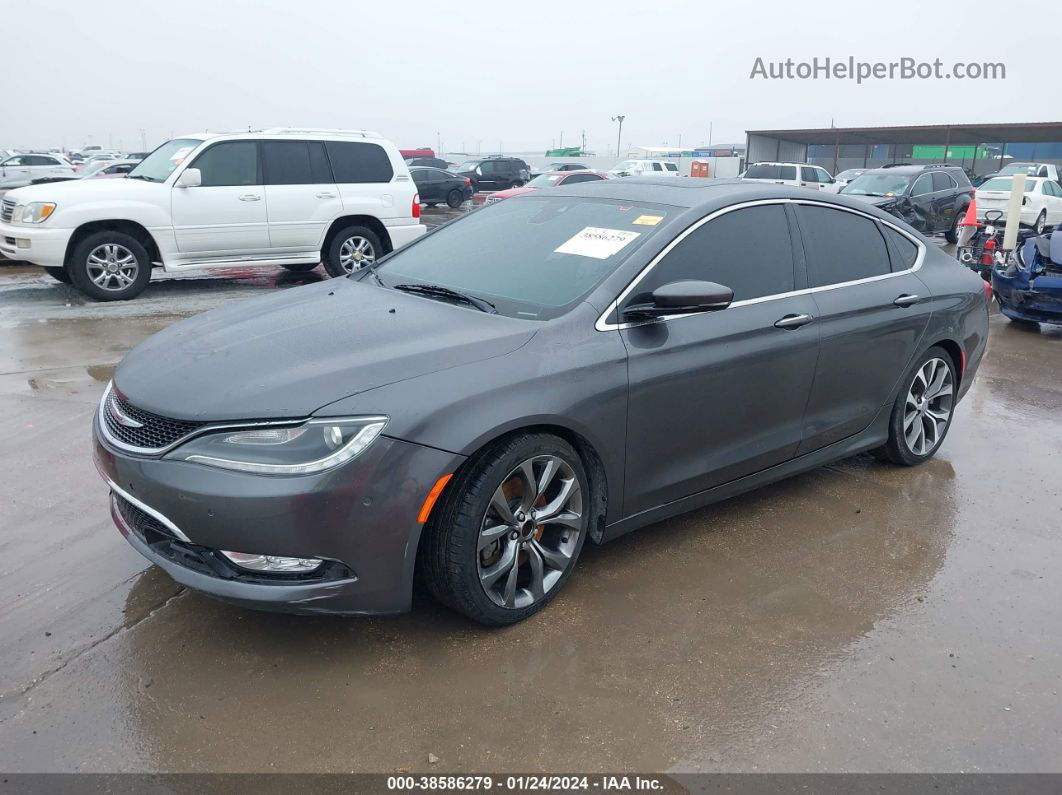 2015 Chrysler 200 C Gray vin: 1C3CCCCGXFN526361