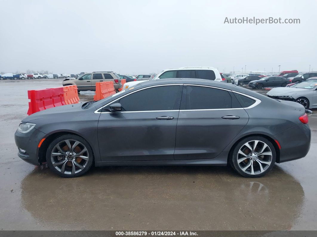 2015 Chrysler 200 C Gray vin: 1C3CCCCGXFN526361