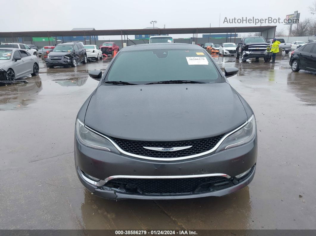 2015 Chrysler 200 C Gray vin: 1C3CCCCGXFN526361