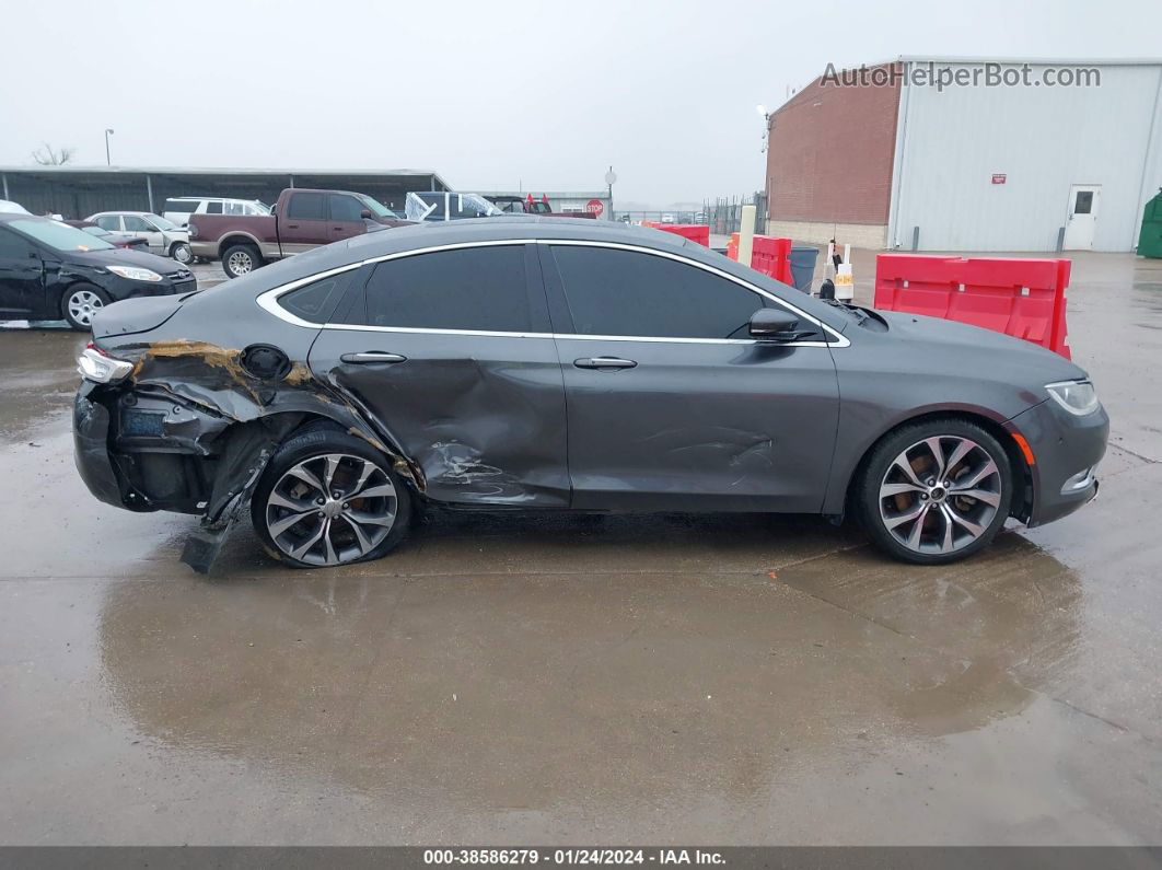 2015 Chrysler 200 C Gray vin: 1C3CCCCGXFN526361