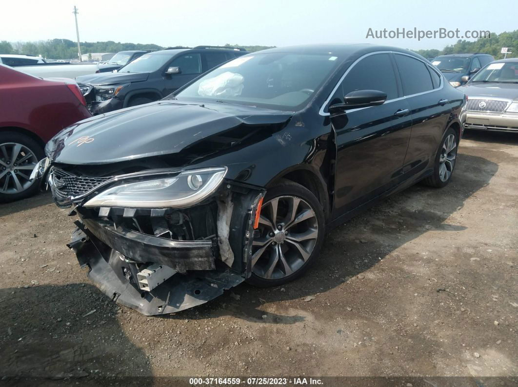 2016 Chrysler 200 C Black vin: 1C3CCCCGXGN163450