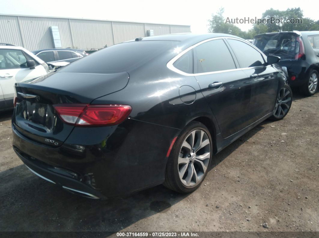 2016 Chrysler 200 C Black vin: 1C3CCCCGXGN163450