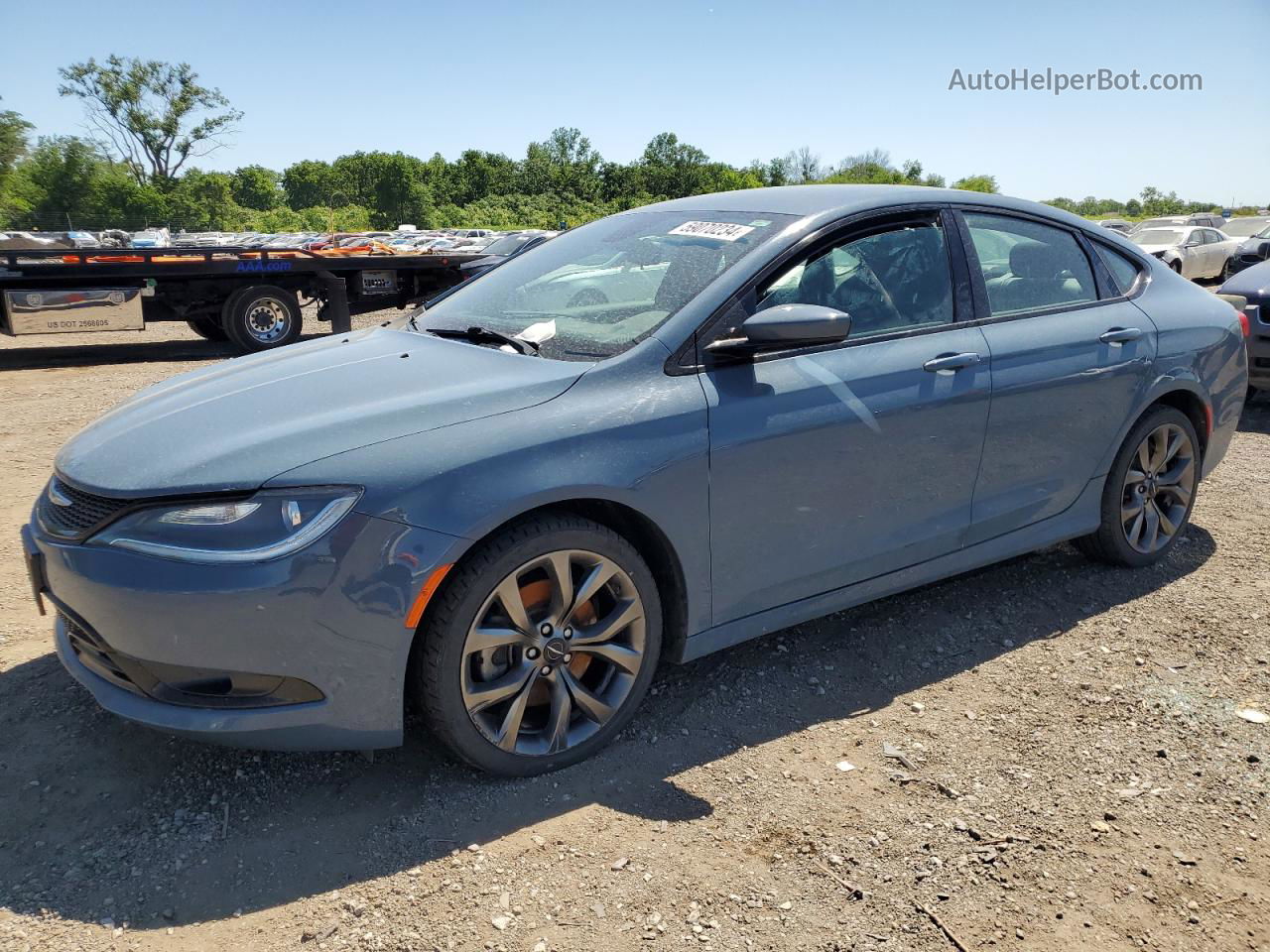 2015 Chrysler 200 S Blue vin: 1C3CCCDG0FN557133