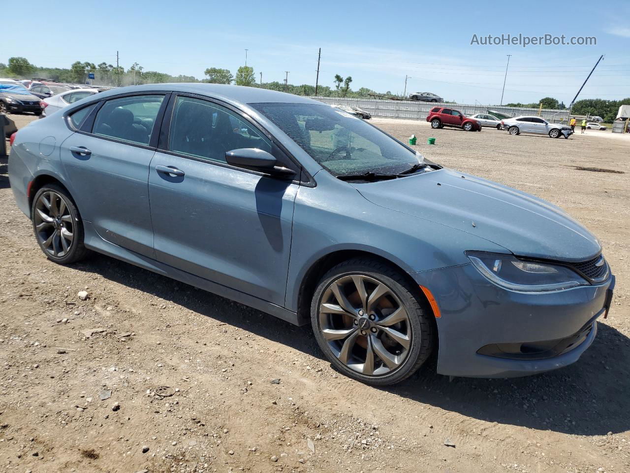 2015 Chrysler 200 S Blue vin: 1C3CCCDG0FN557133