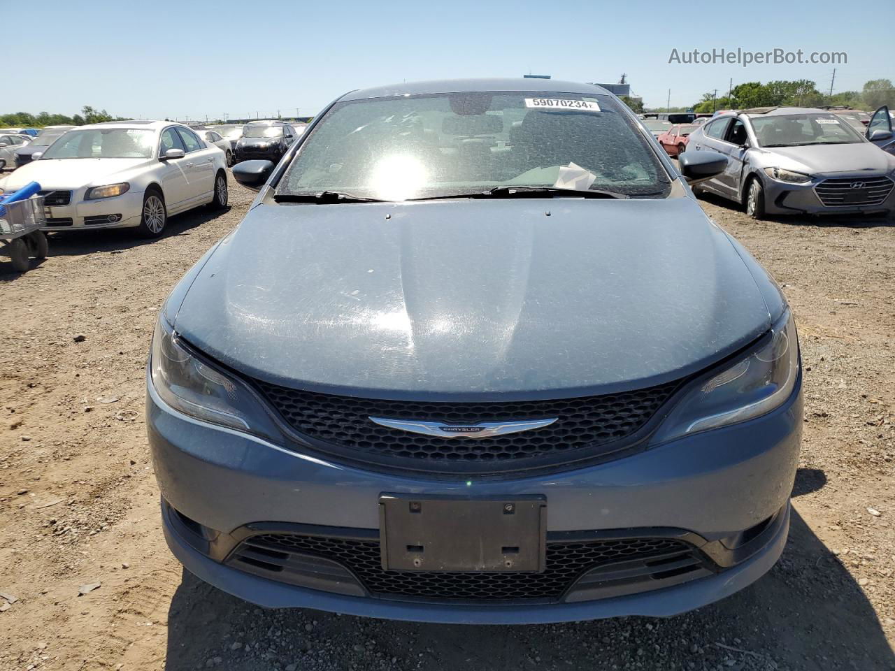 2015 Chrysler 200 S Синий vin: 1C3CCCDG0FN557133